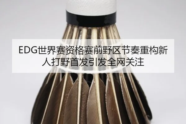 EDG世界赛资格赛前野区节奏重构新人打野首发引发全网关注